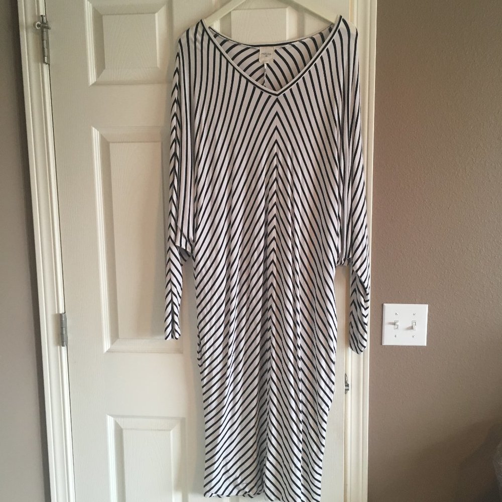 Madeleine Maternity Striped Dress, Size Medium